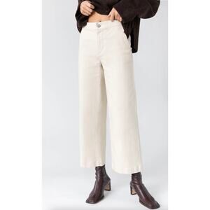 Oak & Fort Cream Wide Leg Pants